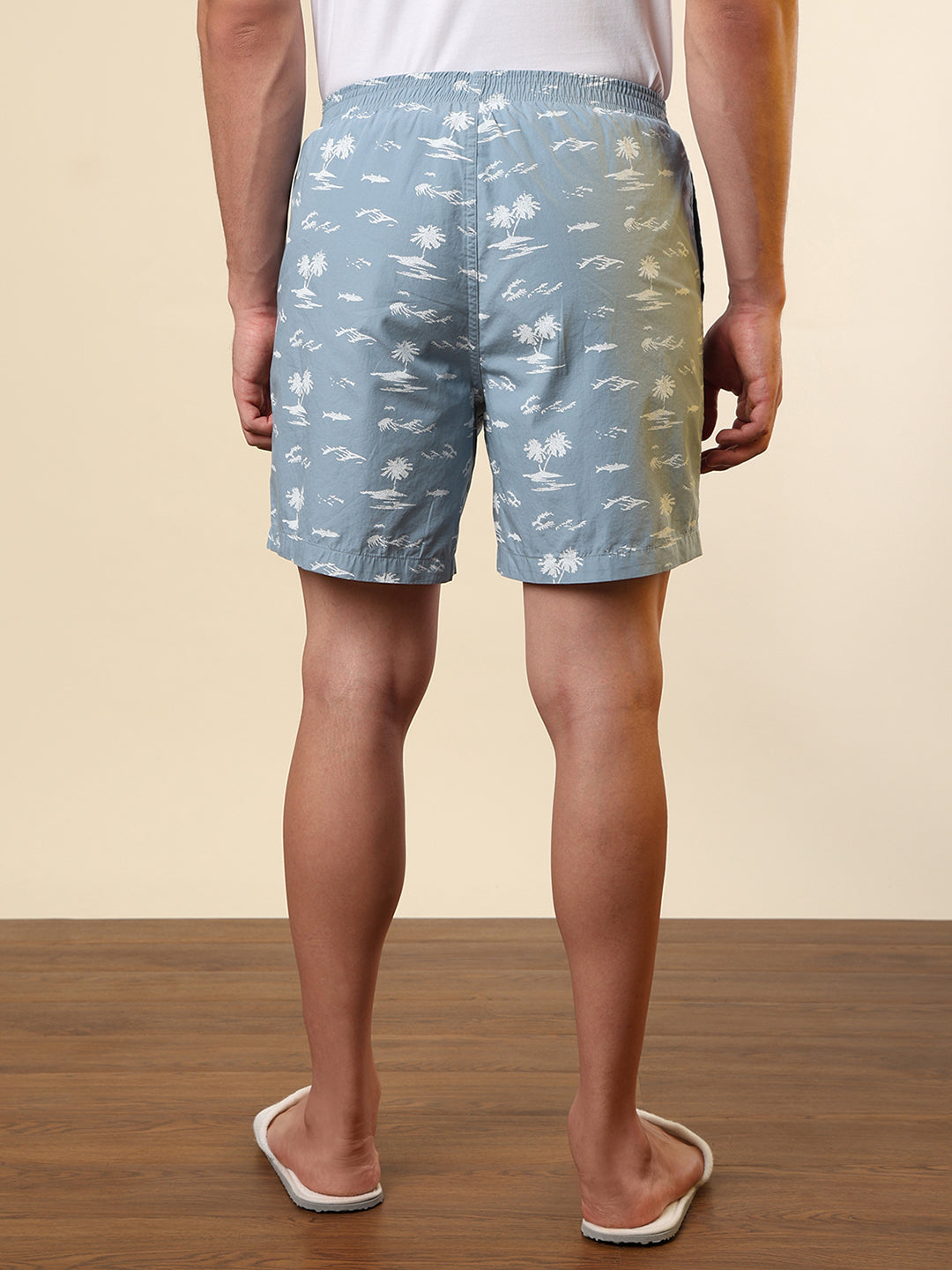Sleepz Men Grey Printed Regular Fit Cotton Boxer