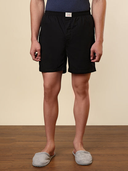 Sleepz Men Multi-Colour Solid Regular Fit Cotton Boxer