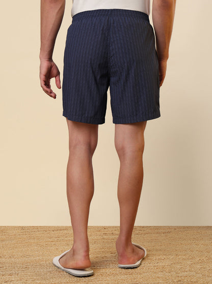 Sleepz Men Blue Printed Regular Fit Cotton Boxer