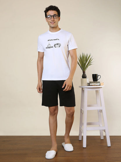 Sleepz Men Multi-Colour Solid Cotton Garment Kit