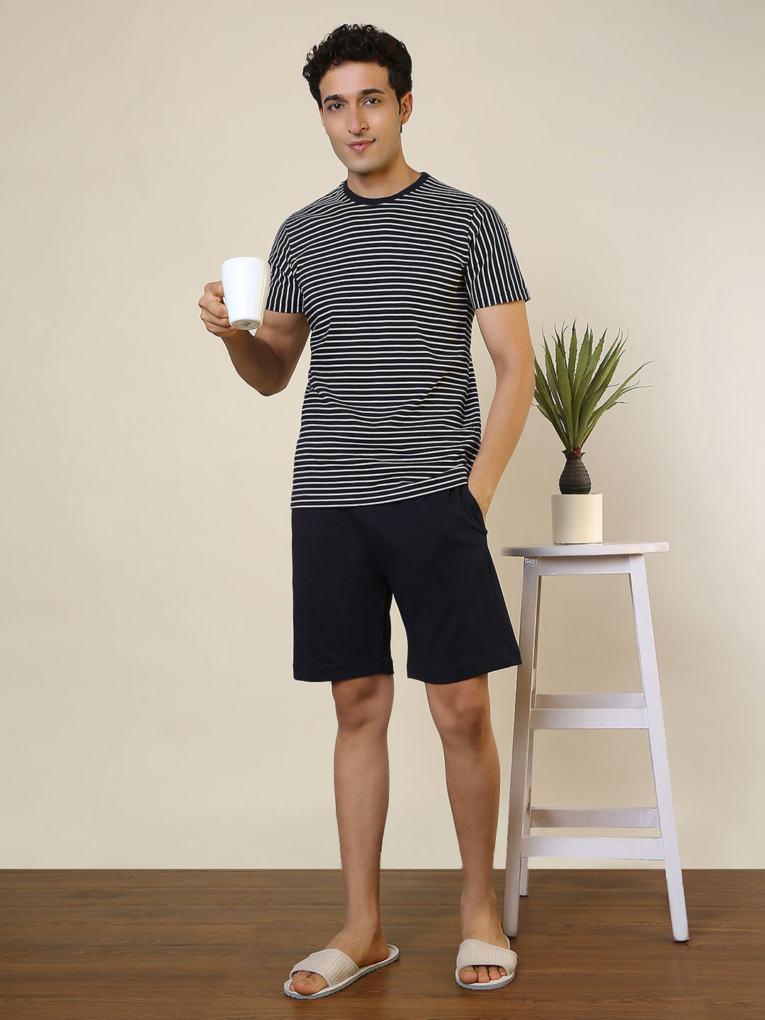 Sleepz Men Multi-Colour Solid Cotton Garment Kit