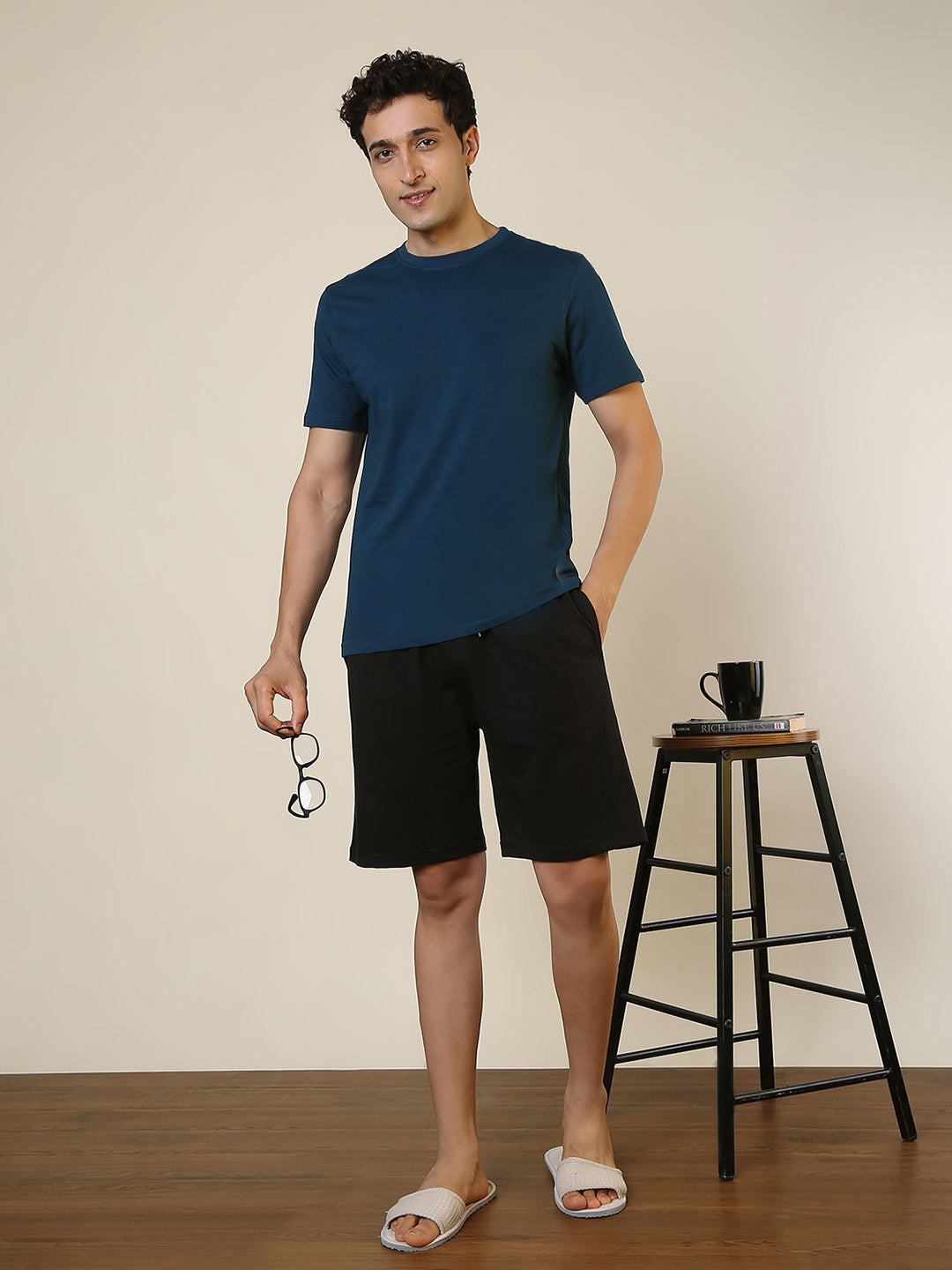 Sleepz Men Multi-Colour Solid Cotton Garment Kit
