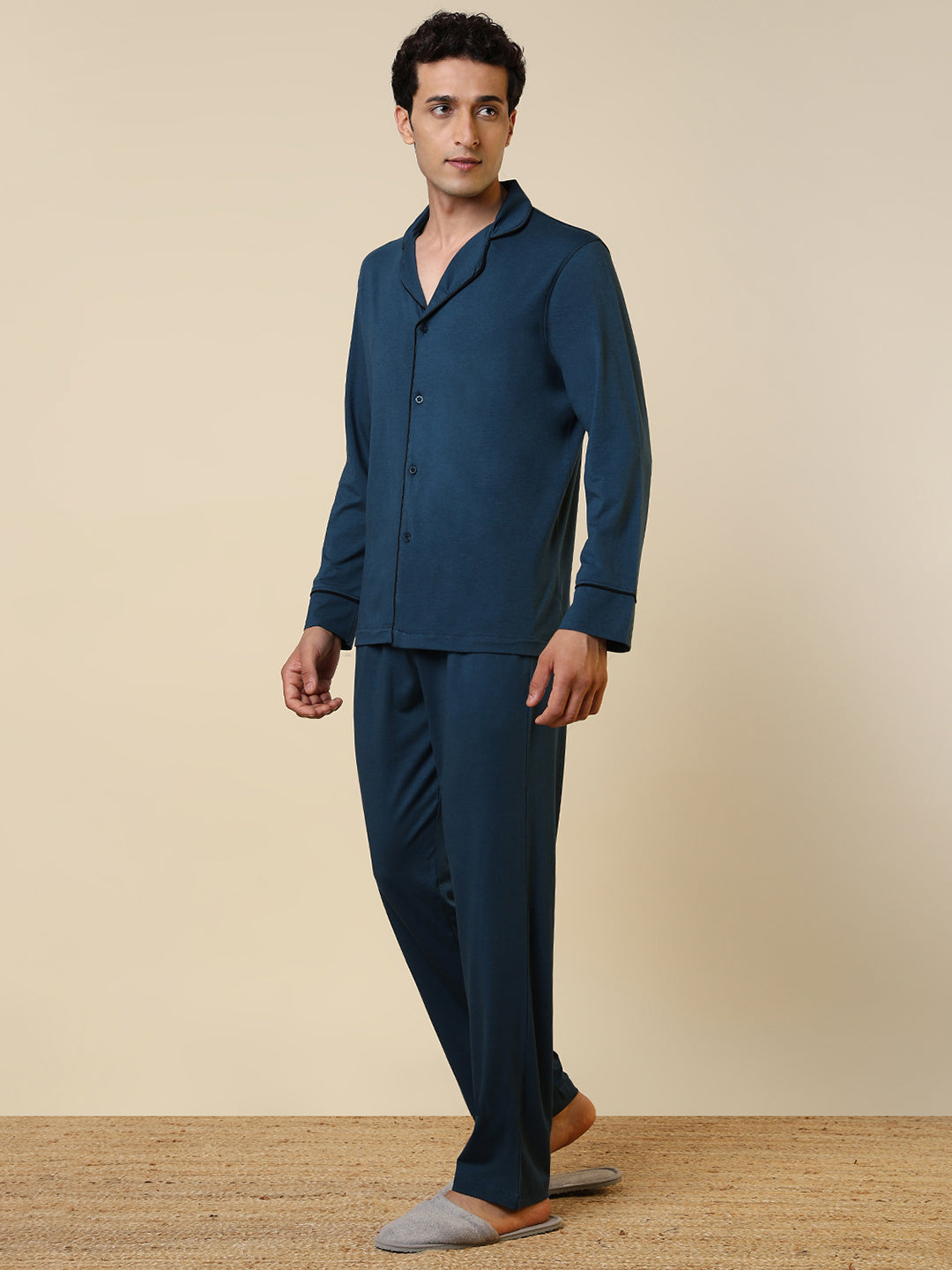 Sleepz Men Multi-Colour Solid Cotton Blend Garment Kit