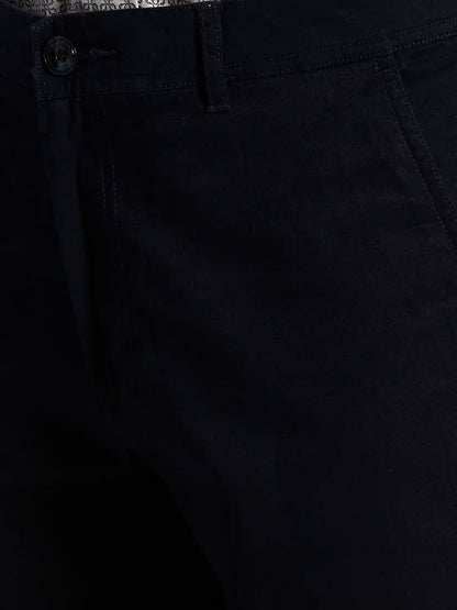 Colorplus Regular Fit Solid Dark Blue Short