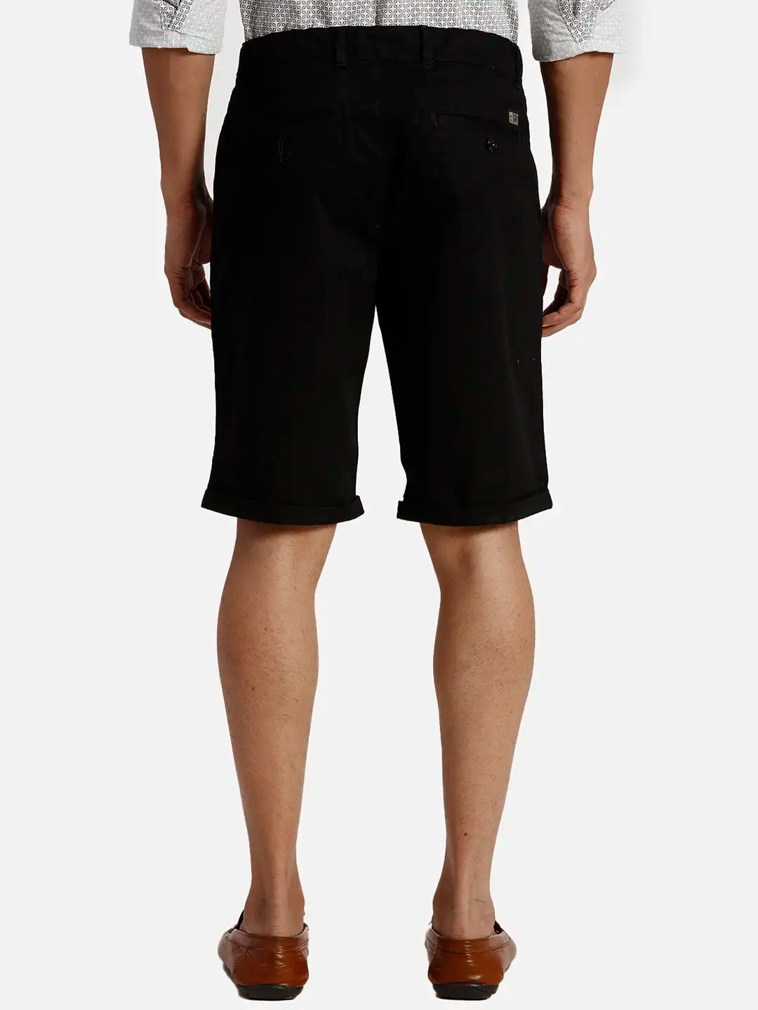 Colorplus Regular Fit Solid Black Short