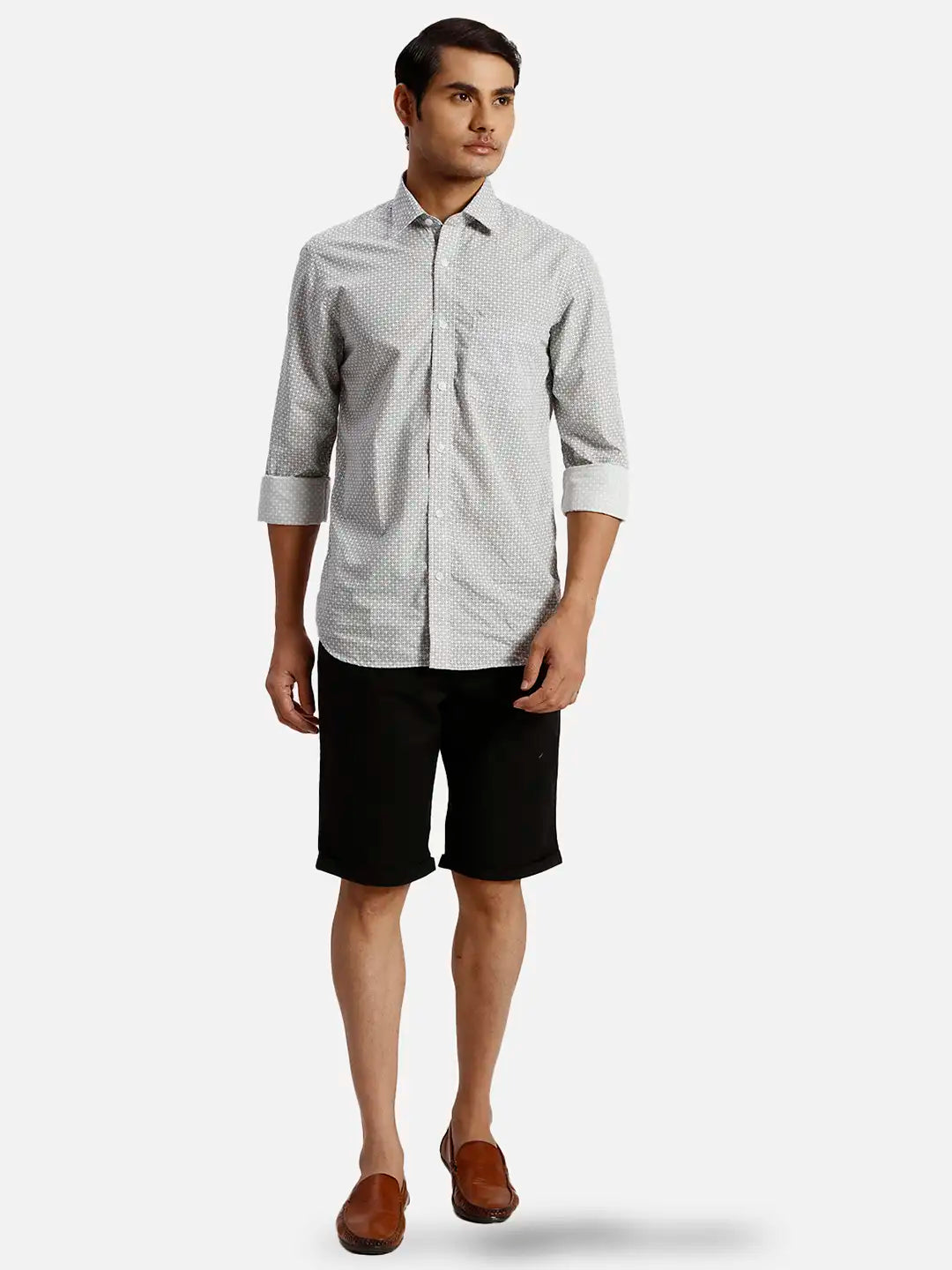 Colorplus Regular Fit Solid Black Short