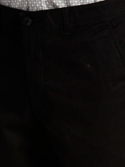 Colorplus Regular Fit Solid Black Short