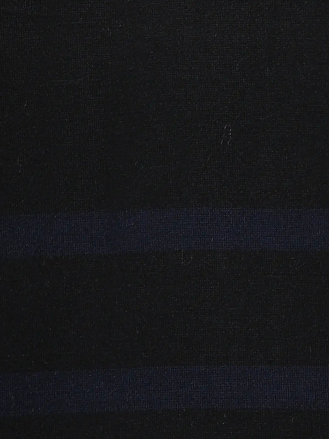 Men Black Classic Fit Stripe Cotton Half Sleeve T-Shirt