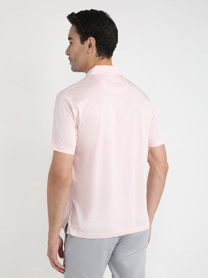Colorplus Men Red Solid Comfort Fit Cotton Half Sleeve T-Shirt