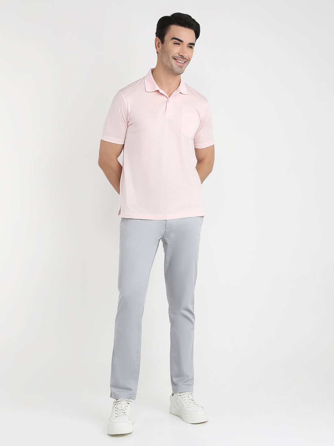 Colorplus Men Red Solid Comfort Fit Cotton Half Sleeve T-Shirt