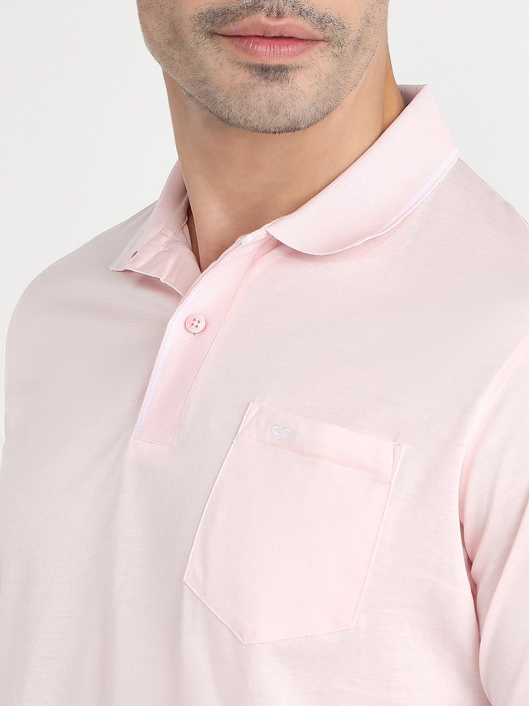 Colorplus Men Red Solid Comfort Fit Cotton Half Sleeve T-Shirt
