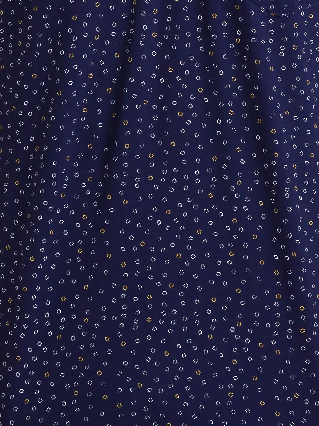 Men Navy Tailored Fit Print  Cotton Half Sleeve  T-Shirt