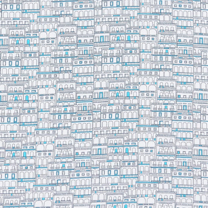 Men Blue Contemporary Fit Print Cotton Full Sleeve Shirts