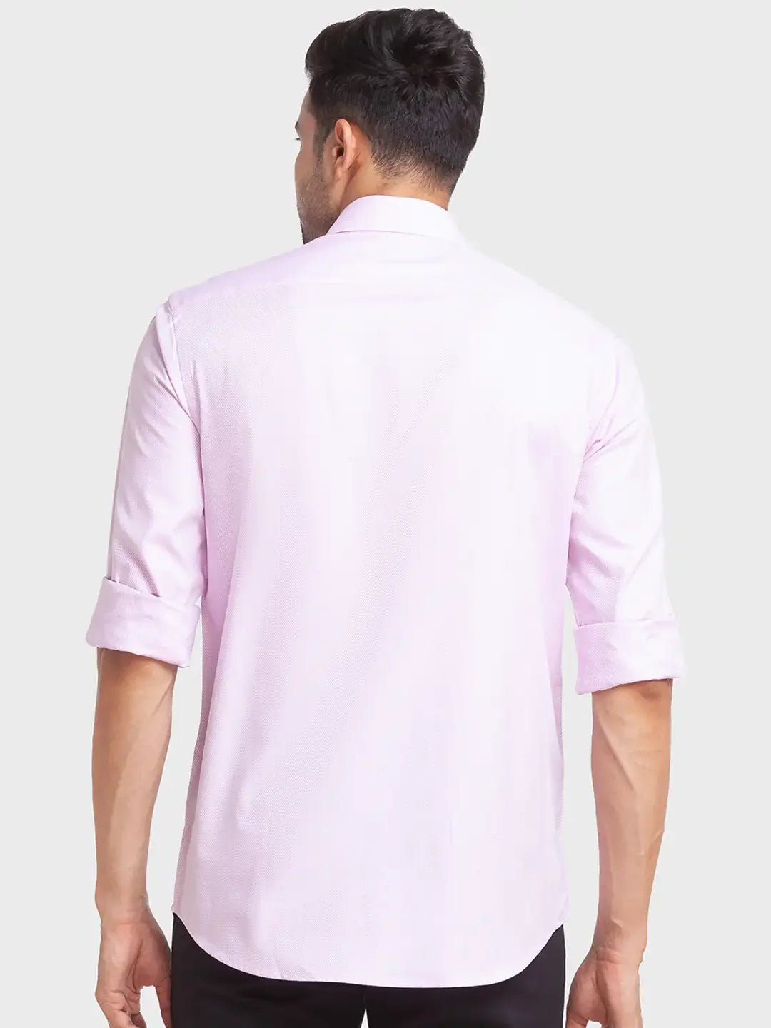 Men Red Tailored Fit Checks Cotton Full Sleeve Shirts