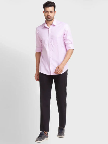 Men Red Tailored Fit Checks Cotton Full Sleeve Shirts