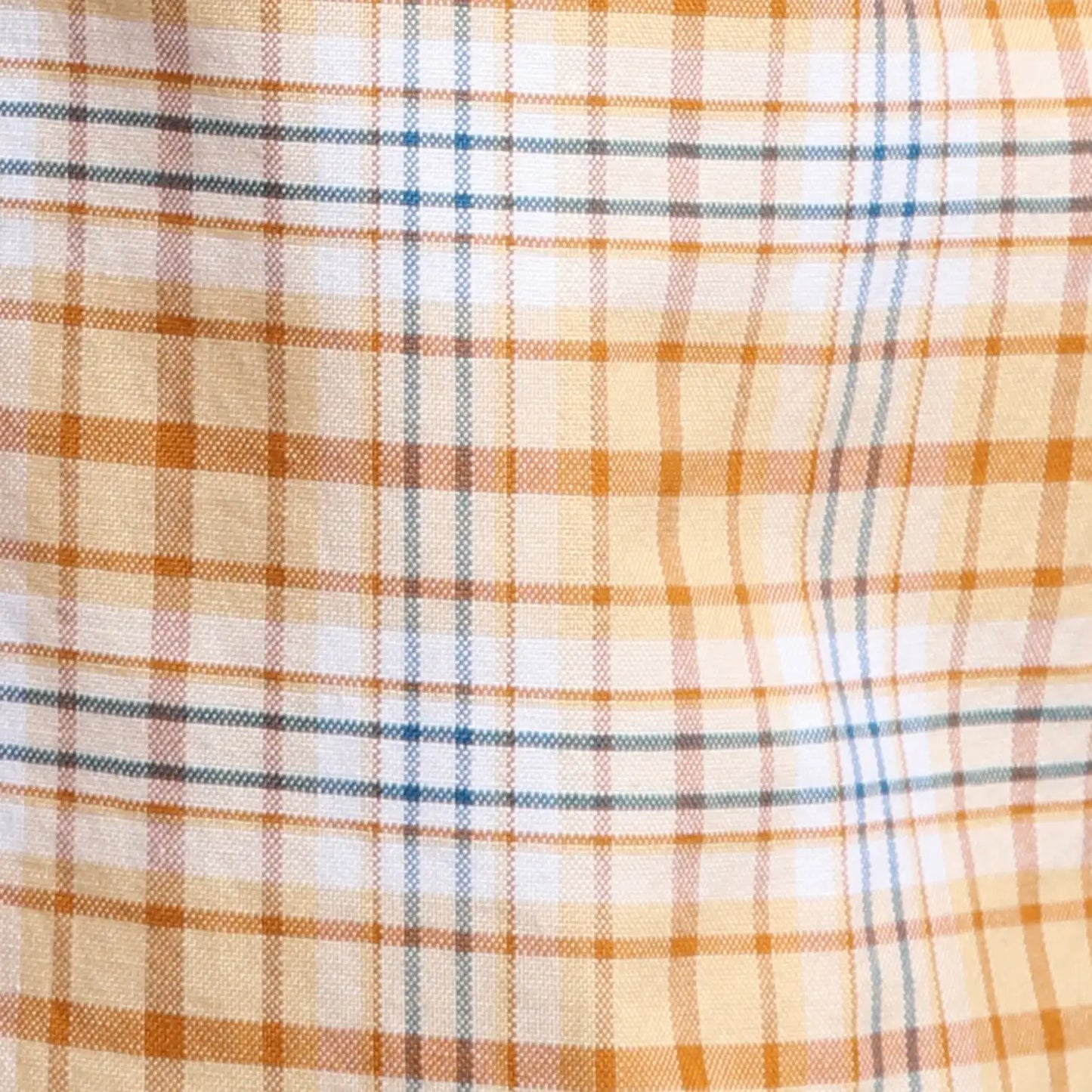 Men Yellow Regular Fit Checks Cotton Full Sleeves Shirts