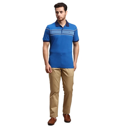 Men Khaki Contemporary Fit Solid Piece Dyed Cotton Trouser