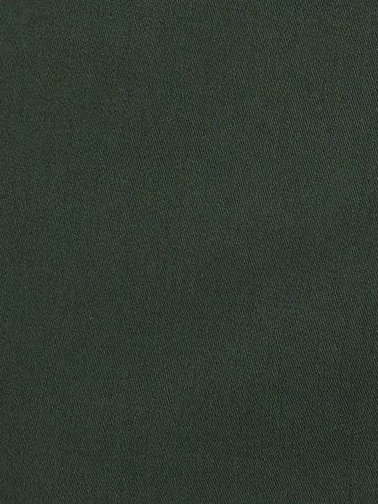 Men Green Slim Fit Solid Piece Dyed Cotton Blend Trouser