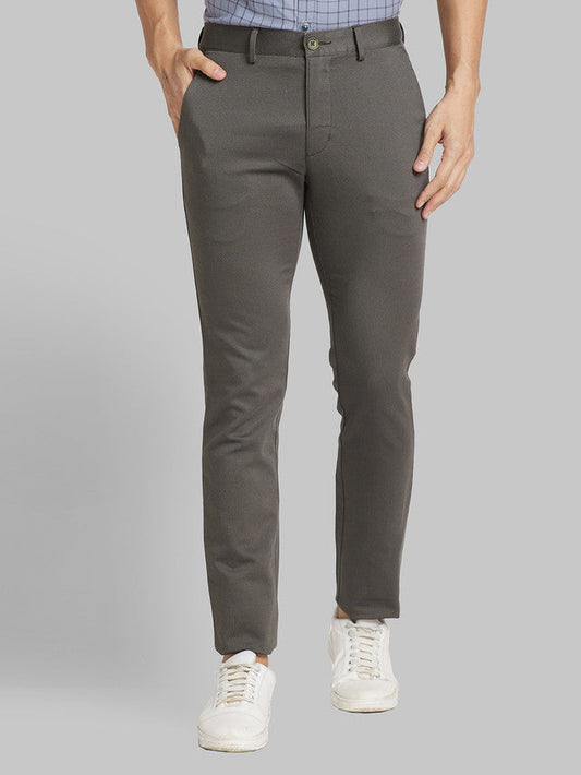 Park Avenue Green Printed Neo Fit Cotton Blend Trouser