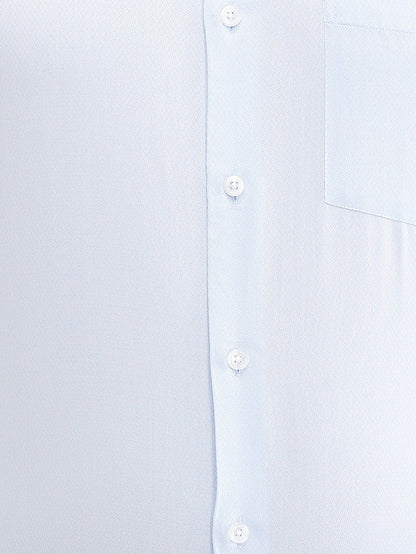 Park Avenue Blue Structure Regular Fit Cotton Formal Shirt