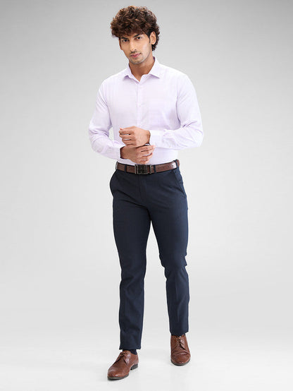 Park Avenue Purple Checks Regular Fit Cotton Formal Shirt