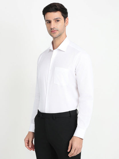 Park Avenue Men Yellow Checks Regular Fit Cotton Full Sleeve Ainsley Collar Formal Shirt