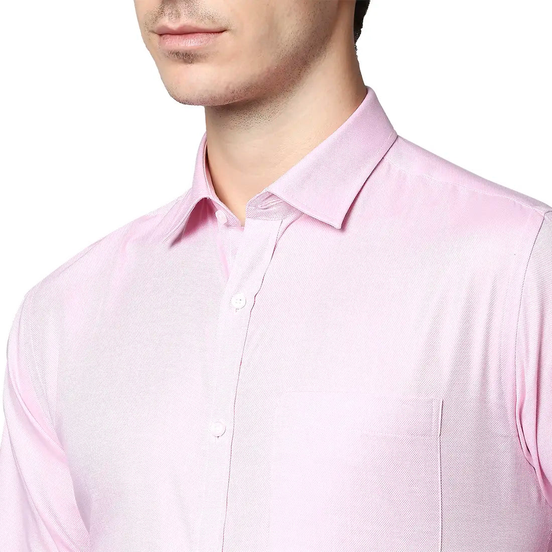Park Avenue Men Pink Striped Slim Fit Cotton Formal Shirt