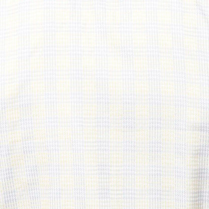 Men Yellow Slim Fit Checks Cotton Shirts