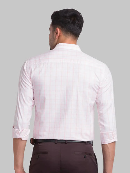 Men Red Slim Fit Checks Cotton Shirts