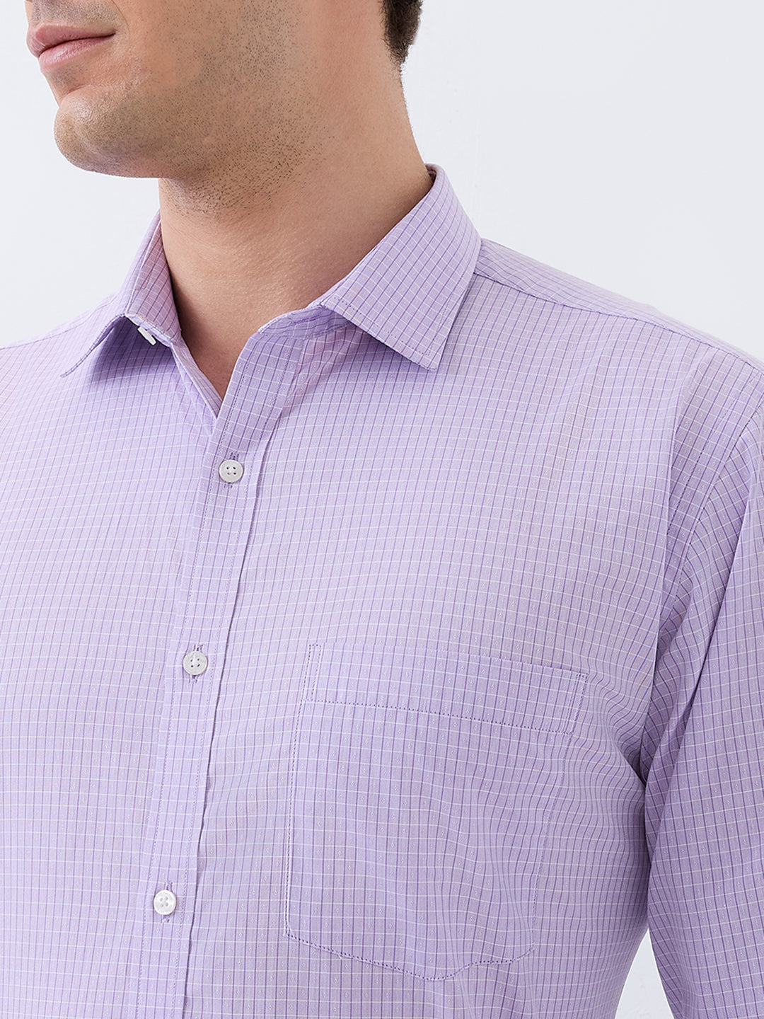 Park Avenue Men Purple Slim Fit Cotton Formal Shirt