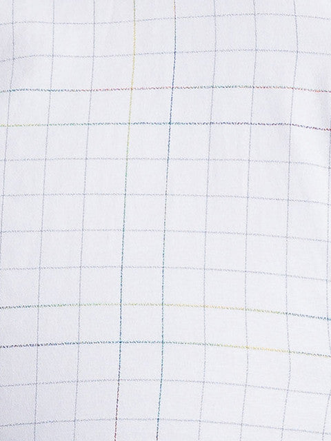 Park Avenue Men Grey Slim Fit Checks Shirt