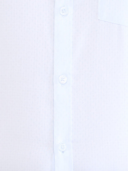 Park Avenue Blue Structure Slim Fit Cotton Formal Shirt