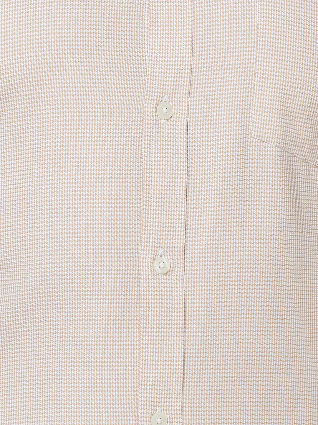 Park Avenue Men Brown Structure Slim Fit Cotton Shirt