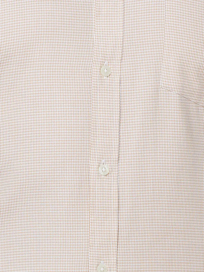 Park Avenue Men Brown Structure Slim Fit Cotton Shirt