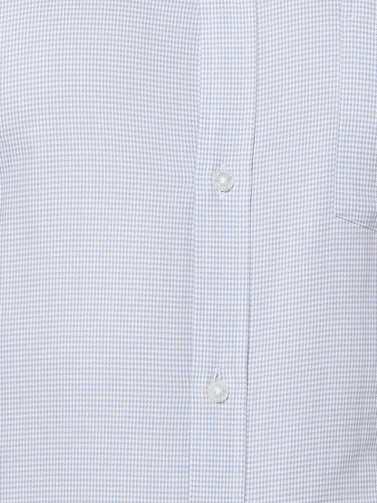 Park Avenue Men Grey Structure Slim Fit Cotton Shirt