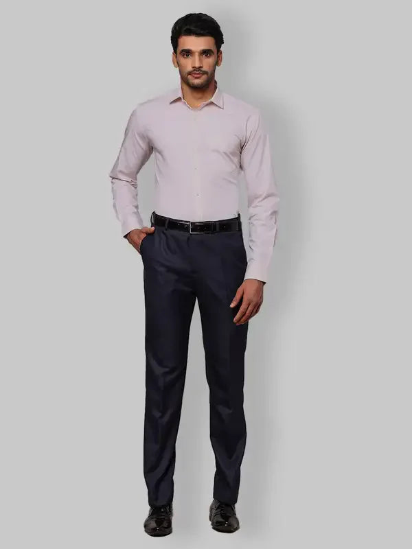 Park Avenue Men Brown Fil-A-Fil Slim Fit Cotton Formal Shirt
