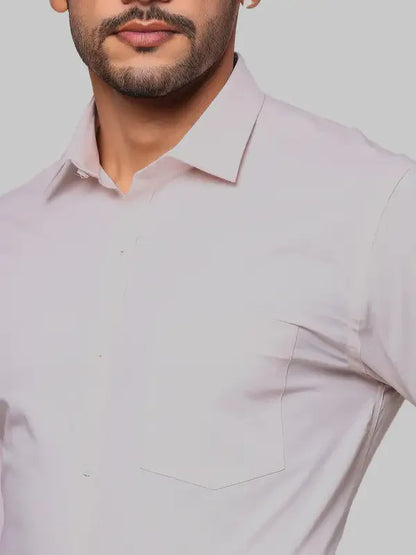 Park Avenue Men Brown Fil-A-Fil Slim Fit Cotton Formal Shirt