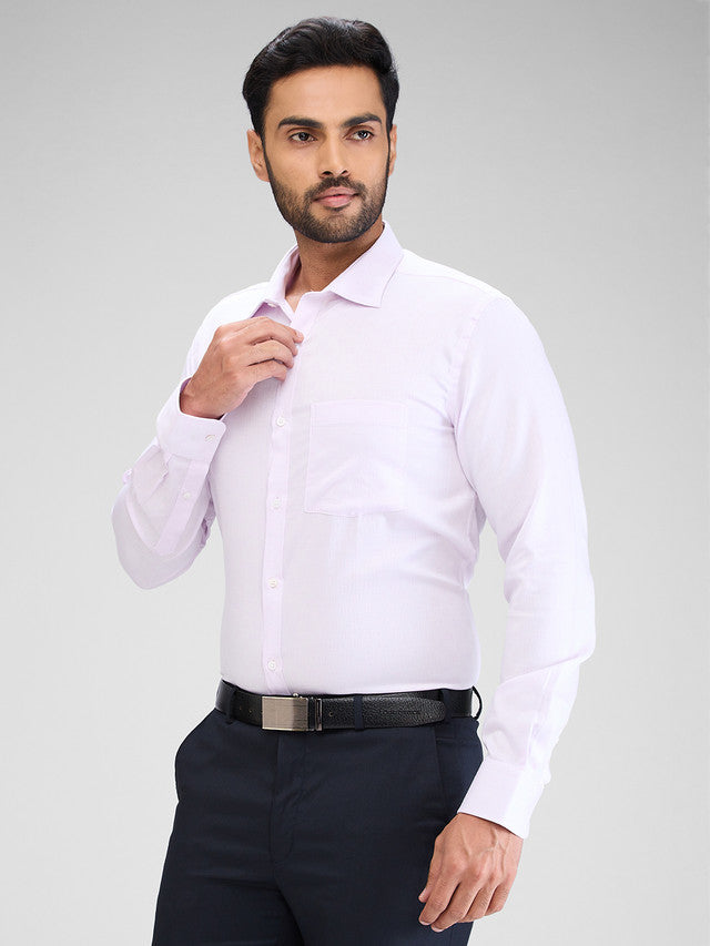 Park Avenue Purple Structure Slim Fit Cotton Formal Shirt