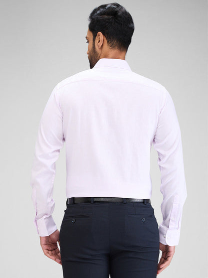 Park Avenue Purple Structure Slim Fit Cotton Formal Shirt