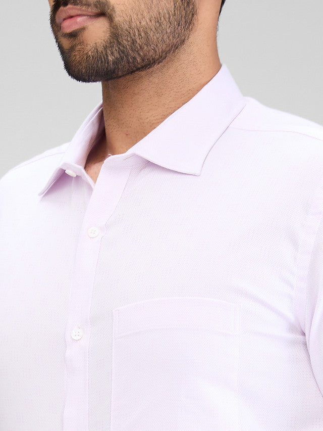 Park Avenue Purple Structure Slim Fit Cotton Formal Shirt