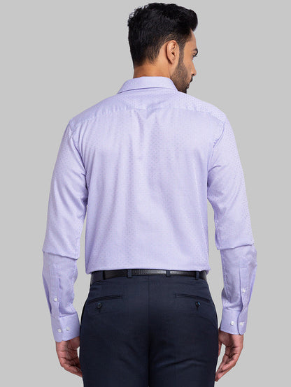 Park Avenue Purple Structure Slim Fit Cotton Formal Shirt