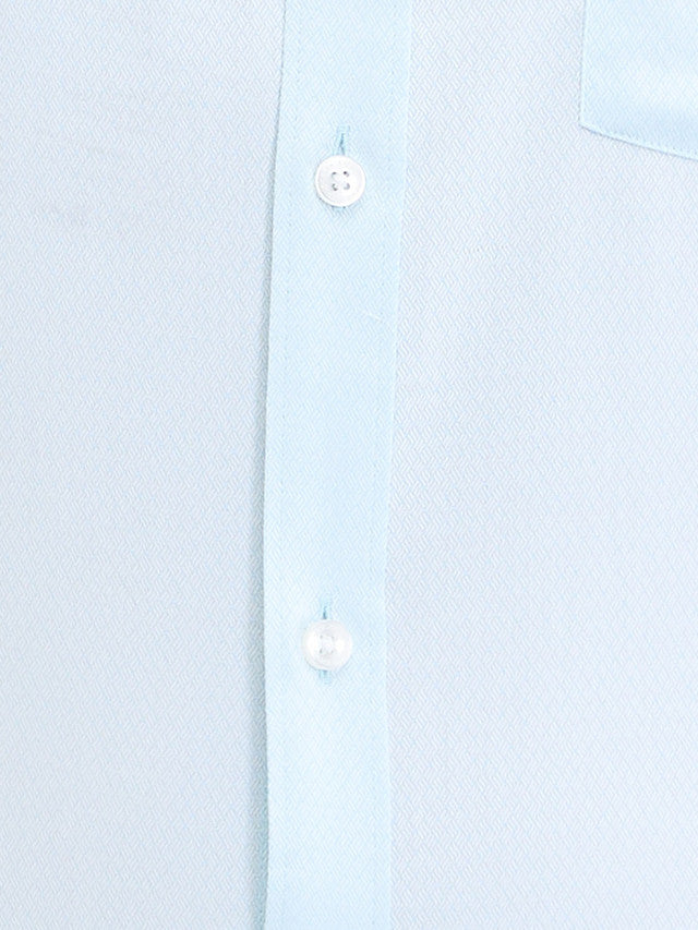 Park Avenue Green Structure Slim Fit Cotton Formal Shirt