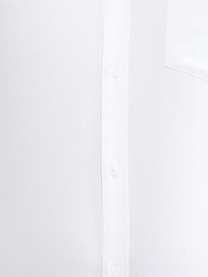 Park Avenue White Structure Slim Fit Cotton Formal Shirt