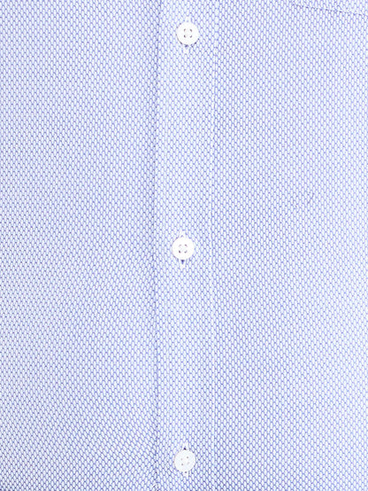 Park Avenue Blue Structure Slim Fit Cotton Formal Shirt