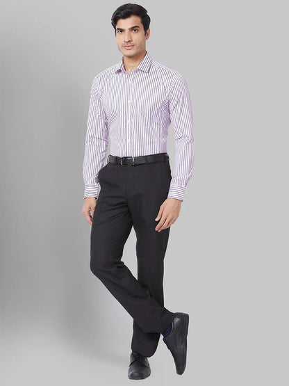 Men Red Slim Fit Solid Cotton Blend Shirts