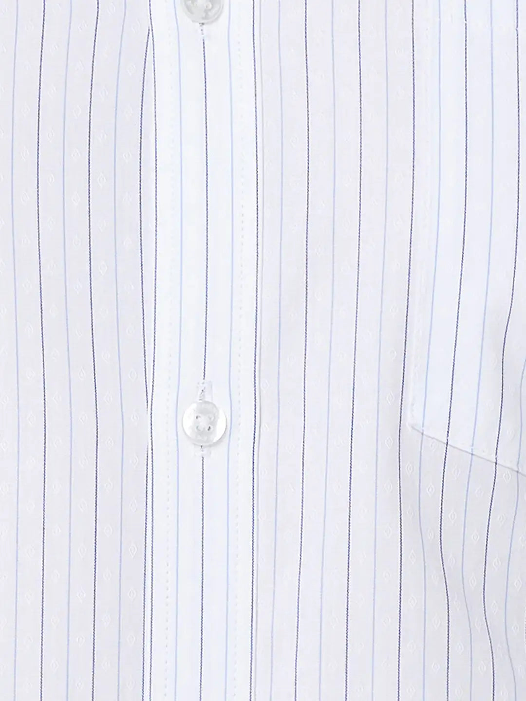 Park Avenue Men Blue Stripe Slim Fit Cotton Shirt