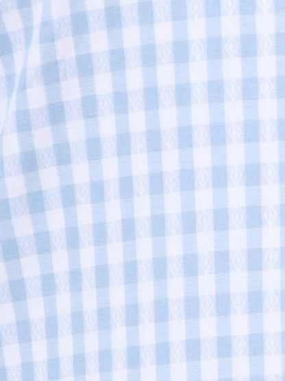 Park Avenue Men Blue Structure Slim Fit Cotton Shirts