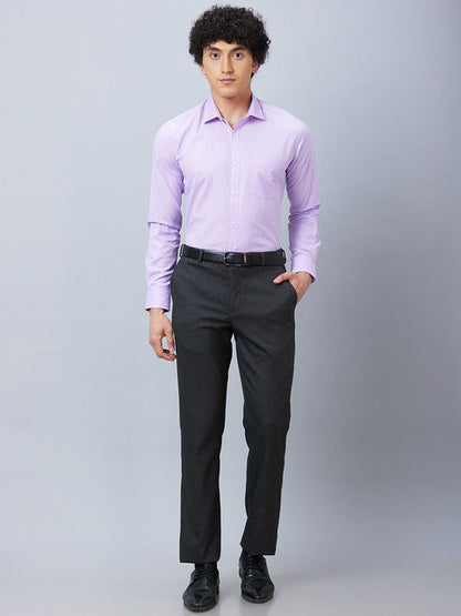 Park Avenue Men Purple Fil-A-Fil Slim Fit Polyester Blend Formal Shirt