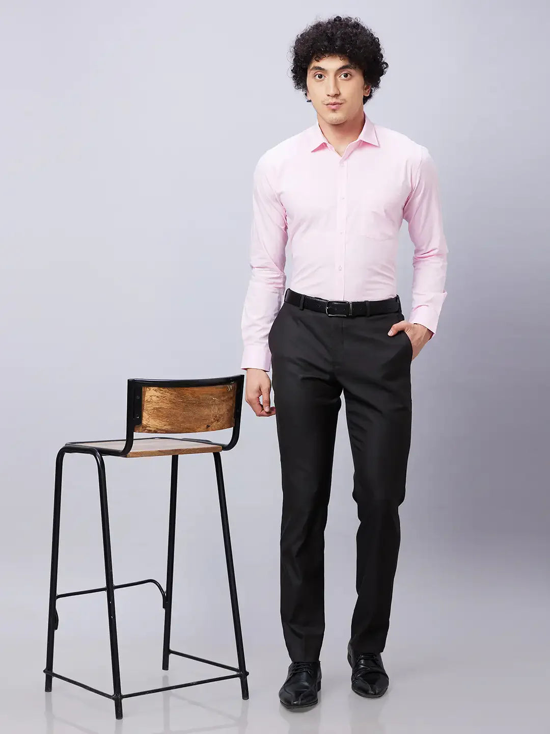 Park Avenue Men Red Solid Slim Fit Cotton Shirts