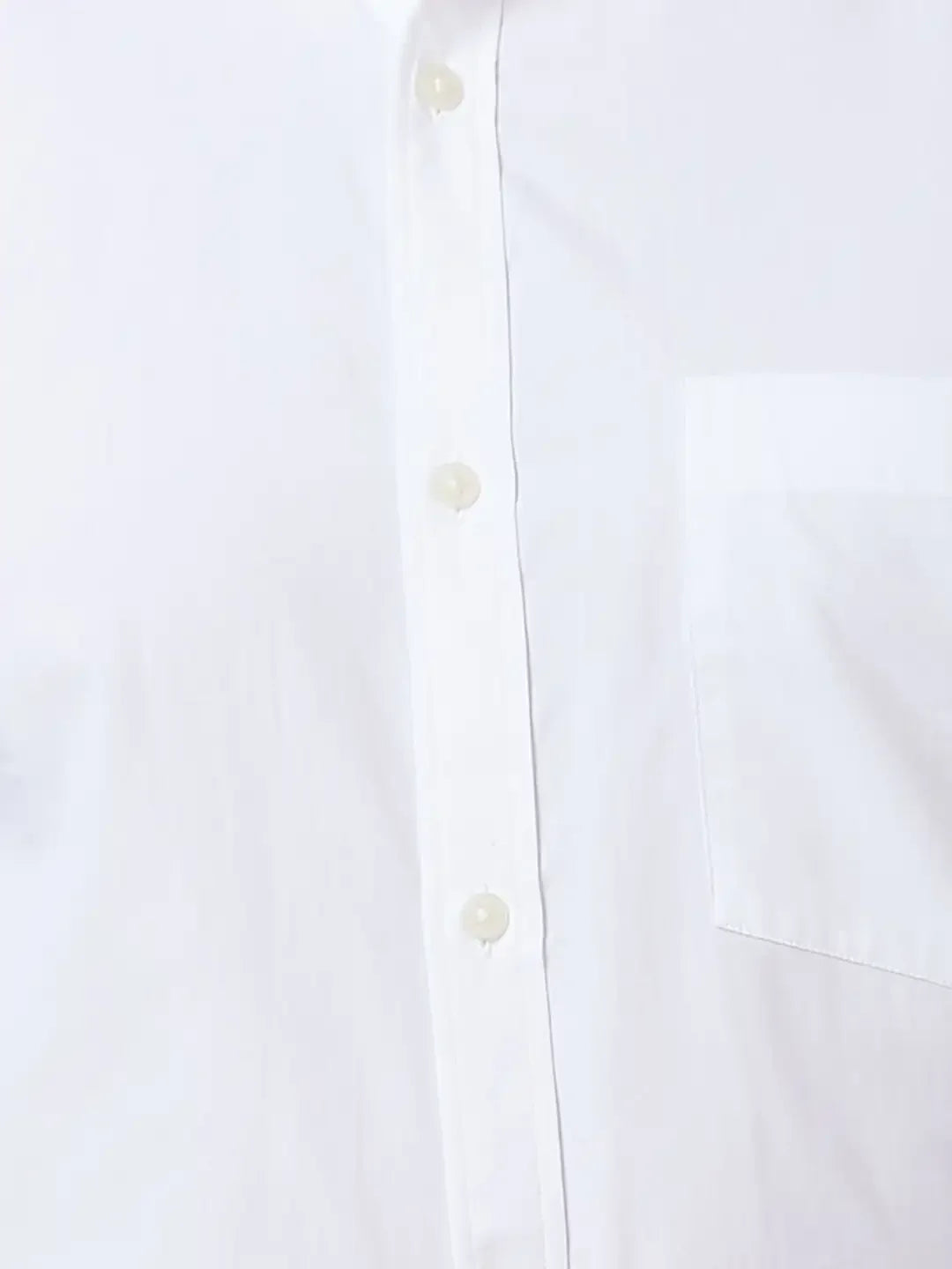 Park Avenue Men White Slim Fit Solid Cotton Shirts